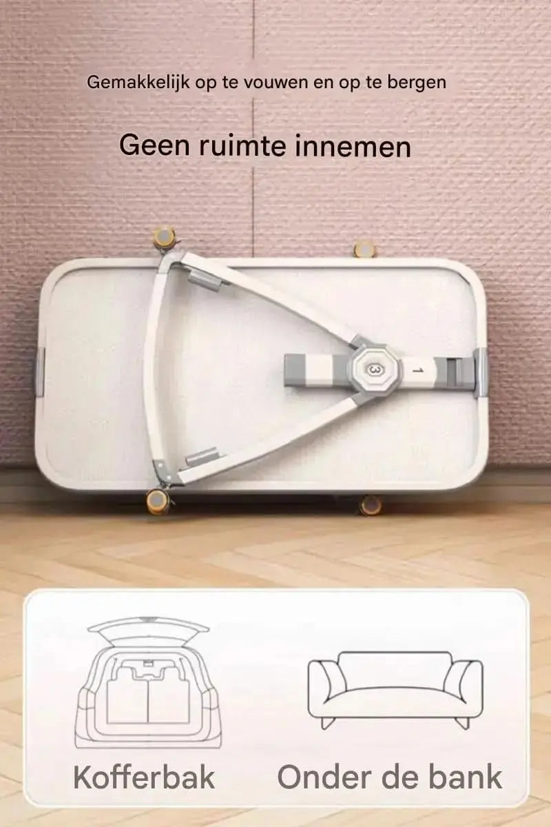 Berceau Bébé Réglable 0-36 Mois | Cadre Aluminium | Hauteur Ajustable