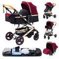 Poussette 3-en-1 avec Siège Auto – 9 Accessoires Inclus | Dès la Naissance